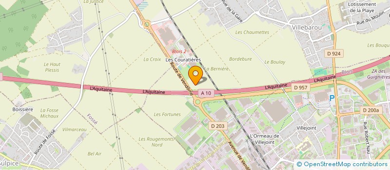 localisation de l'entreprise LAETITIA KERDRAON  VILLEBAROU