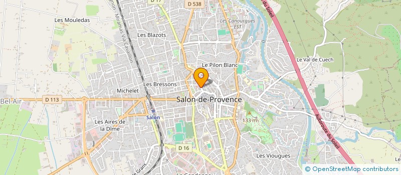 localisation de l'entreprise LAETITIA LINGERIE  SALON-DE-PROVENCE