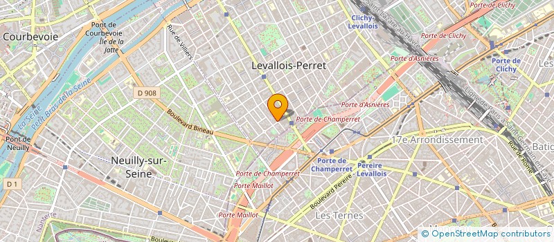 localisation de l'entreprise LAETITIA PRESSING à LEVALLOIS-PERRET