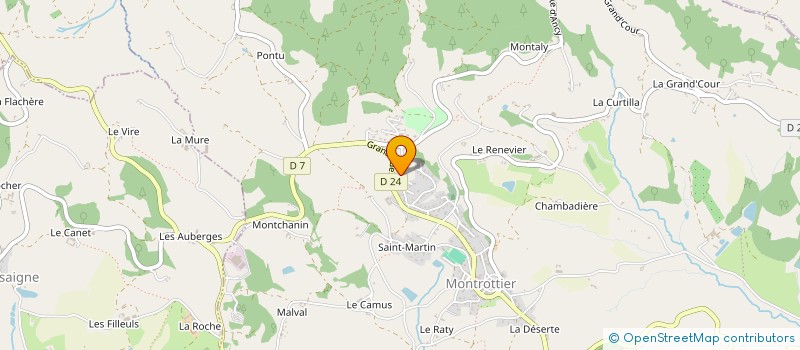 localisation de l'entreprise LAEXIA TRANSPORTS  MONTROTTIER