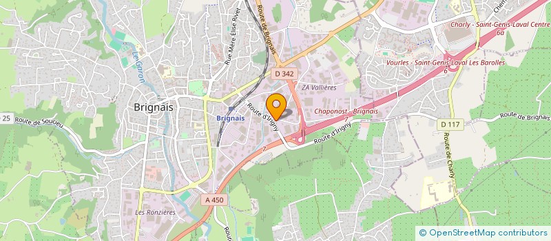 localisation de l'entreprise LAF GROUPE à BRIGNAIS