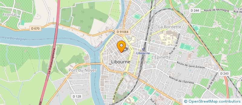 localisation de l'entreprise LAF HAIR à LIBOURNE