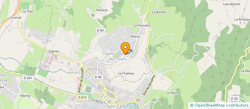 localisation de l'entreprise LAF MAG  SAINT-LAURENT-LES-TOURS