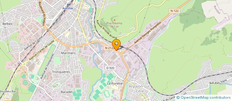 localisation de l'entreprise LAFA SA à AURILLAC