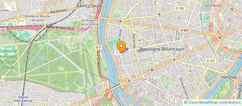 localisation de l'entreprise LAFABCO  BOULOGNE-BILLANCOURT