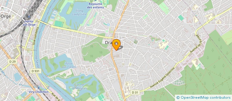 localisation de l'entreprise LAFABRIER à DRAVEIL