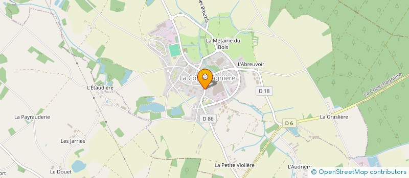 localisation de l'entreprise LAFABRIKAPLINTHES à LA COPECHAGNIERE