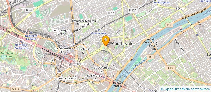 localisation de l'entreprise LAFADIS à COURBEVOIE