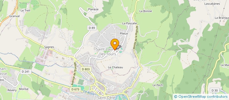 localisation de l'entreprise LAFAGE  SAINT-LAURENT-LES-TOURS