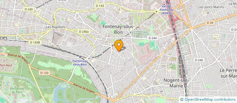 localisation de l'entreprise LAFAMALACAM à FONTENAY-SOUS-BOIS