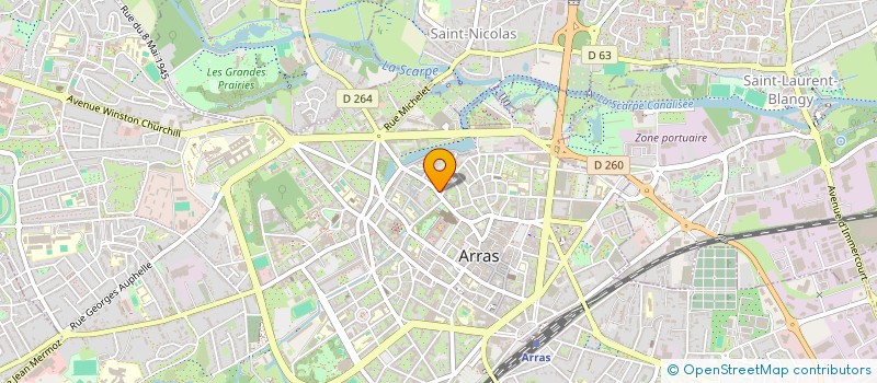 localisation de l'entreprise LAFAMILLE à ARRAS