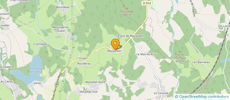 localisation de l'entreprise LAFARGE ET FILS à AMBAZAC
