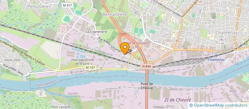 localisation de l'entreprise LAFARGE GRANULATS OUEST  SAINT-HERBLAIN