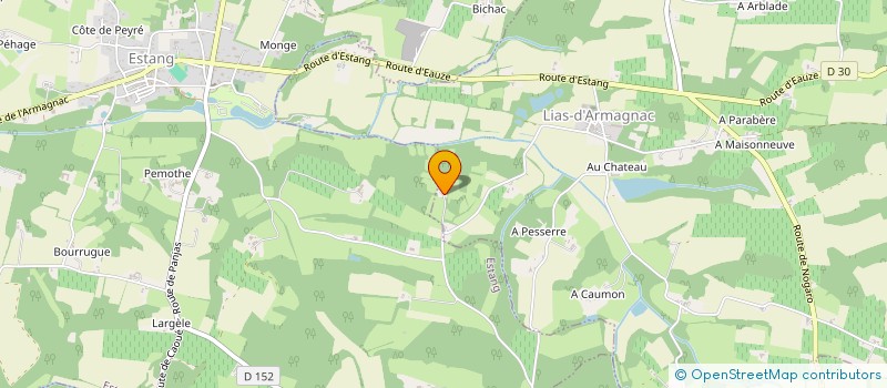 localisation de l'entreprise LAFARGUE  LIAS D'ARMAGNAC