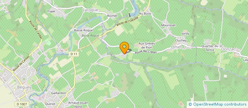 localisation de l'entreprise LAFARGUE TAILLE DE PIERRE  OMET