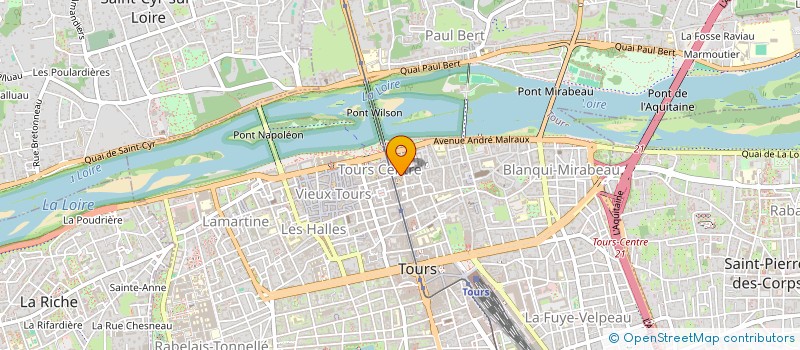 localisation de l'entreprise LAFARM.  TOURS