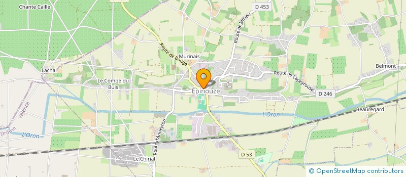 localisation de l'entreprise LAFAURY YVES à EPINOUZE