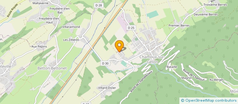 localisation de l'entreprise LAFAVERGES-GIRAUD  CHAMOUX-SUR-GELON