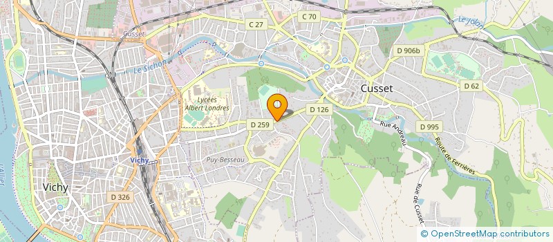 localisation de l'entreprise LAFAYE à CUSSET