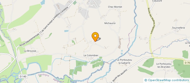 localisation de l'entreprise LAFAYE SA à PALLUAUD