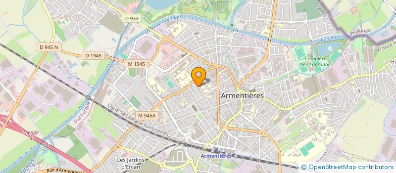 localisation de l'entreprise LAFAYETTE  ARMENTIERES