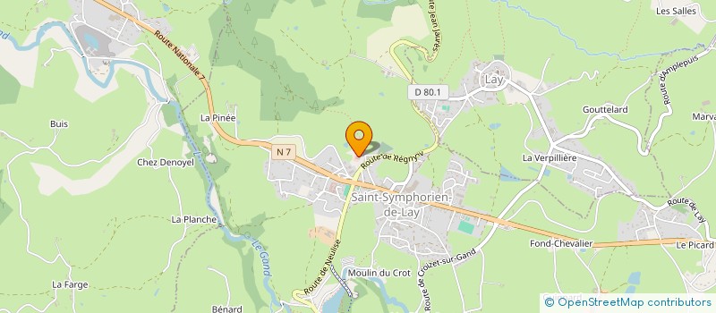 localisation de l'entreprise LAFAYETTE  SAINT-SYMPHORIEN-DE-LAY