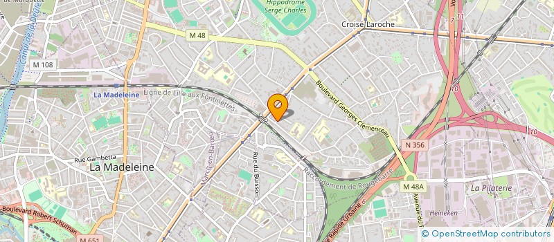 localisation de l'entreprise LAFAYETTE à MARCQ-EN-BARŒUL