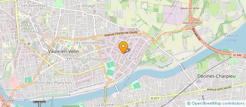 localisation de l'entreprise LAFAYETTE AGENCEMENT  VAULX-EN-VELIN