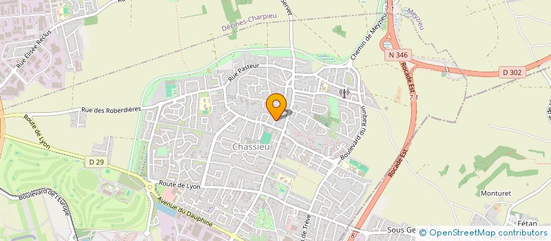 localisation de l'entreprise LAFAYETTE HOLDING  CHASSIEU