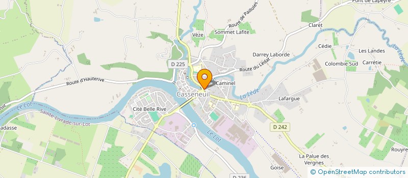 localisation de l'entreprise LAFAYETTE MEDICAL CASSENEUIL  CASSENEUIL