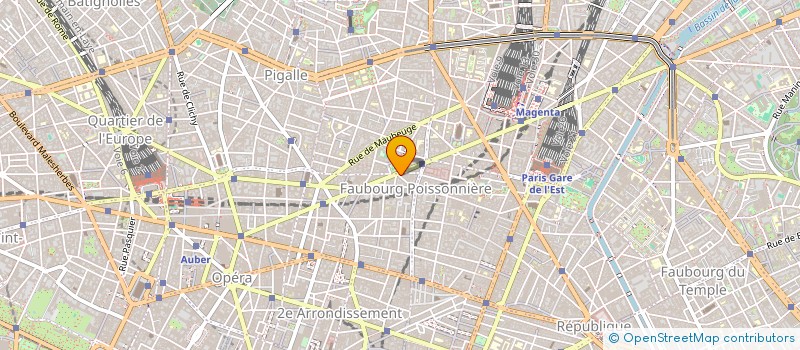 localisation de l'entreprise LAFAYETTE PAPILLON  PARIS