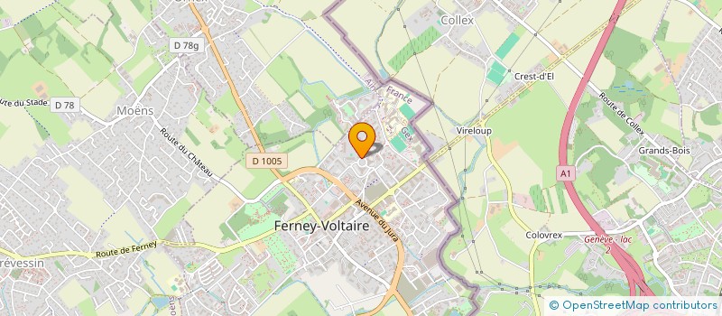 localisation de l'entreprise LAFCORP à FERNEY-VOLTAIRE