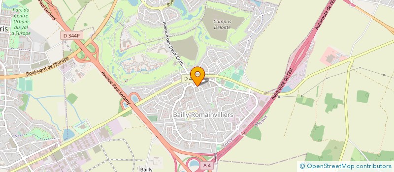 localisation de l'entreprise LAFEI  BAILLY-ROMAINVILLIERS