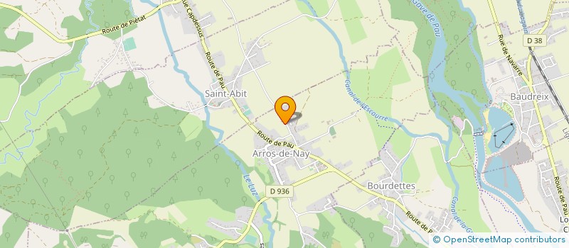 localisation de l'entreprise LAFENETRE TAXI  ARROS-DE-NAY