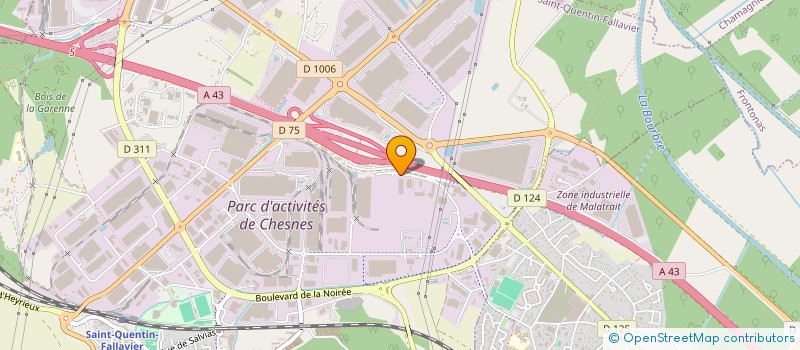 localisation de l'entreprise LAFERT MOTEURS à SAINT-QUENTIN-FALLAVIER