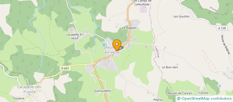 localisation de l'entreprise LAFEUILLADE ANIMATION à LAFEUILLADE-EN-VEZIE