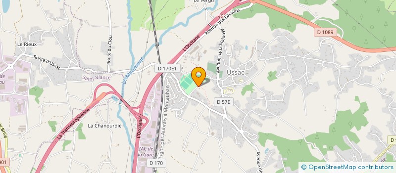 localisation de l'entreprise LAFEUILLE  USSAC