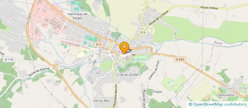 localisation de l'entreprise LAFFARGUE GERARD  BAZAS