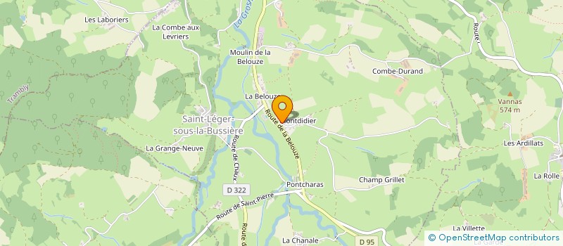 localisation de l'entreprise LAFFAY DEVELOPPEMENT  SAINT-LEGER-SOUS-LA-BUSSIERE