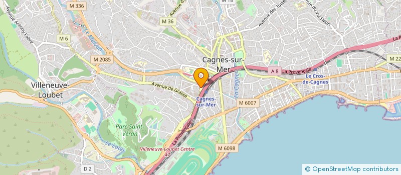 localisation de l'entreprise LAFFIN NIGHTINGALE à CAGNES-SUR-MER