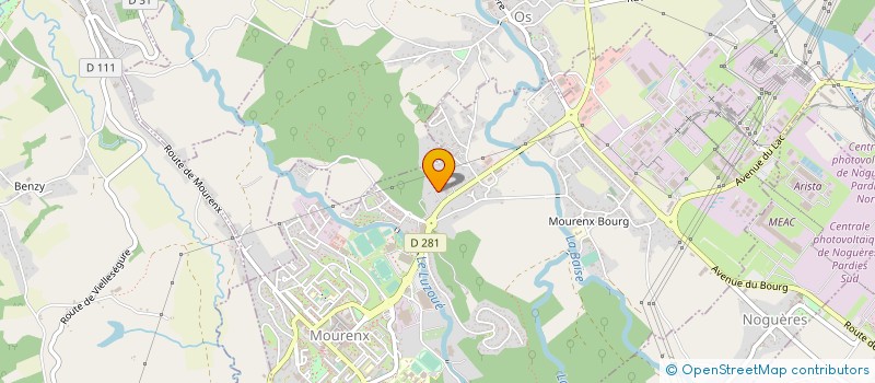 localisation de l'entreprise LAFFITTE FRERES à MOURENX