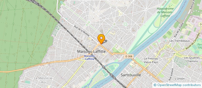 localisation de l'entreprise LAFFITTE PRESSING  MAISONS-LAFFITTE