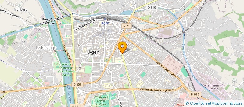 localisation de l'entreprise LAFFOND - MARCELIS  AGEN