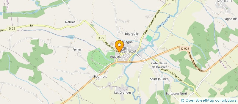 localisation de l'entreprise LAFFONT  BEAUMONT-DE-LOMAGNE