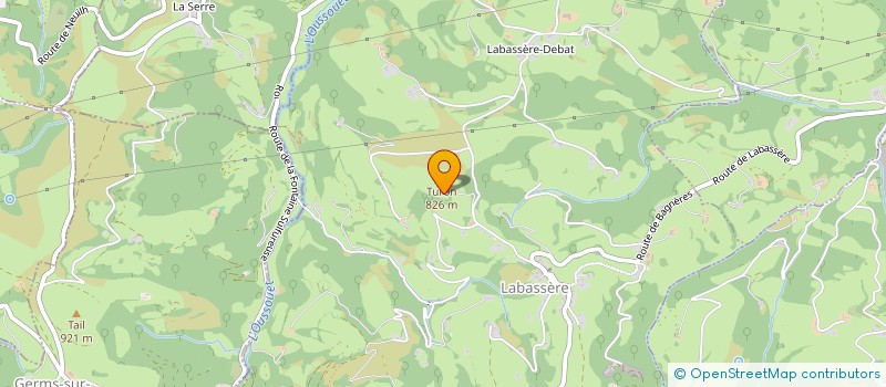 localisation de l'entreprise LAFFONT C.C.  LABASSERE