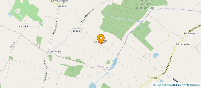 localisation de l'entreprise LAFFONT J-M à MONTESTRUC-SUR-GERS