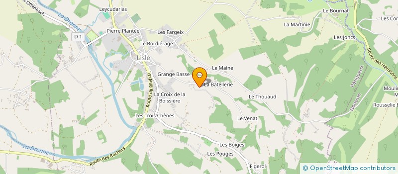 localisation de l'entreprise LAFFOREST ALEXANDRE  MENSIGNAC