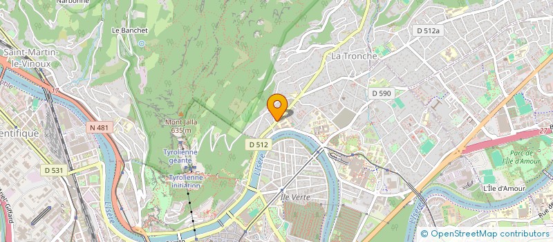 localisation de l'entreprise LAFFORGE MAURICE ET CHALOIN BERNARD  LA TRONCHE