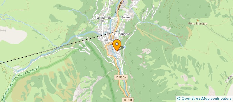 localisation de l'entreprise LAFFORGUE CONSTRUCTION  CAUTERETS