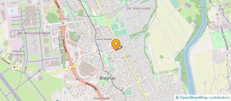 localisation de l'entreprise LAFFORGUE FRERES à BLAGNAC